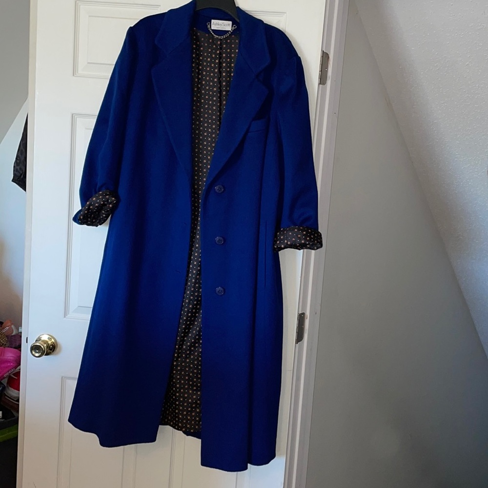 Ashley Scott Trench Coat Vintage Ashley Scott Double Breasted Wool